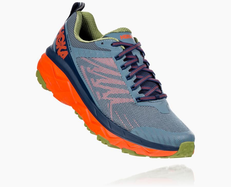 Tenis Hoka One One Trail Hombre Azul Marino - Challenger Atr 5 - IWPR64398